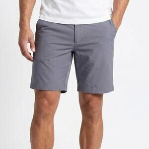 Crane Medium Gray Polyester Mens Shorts